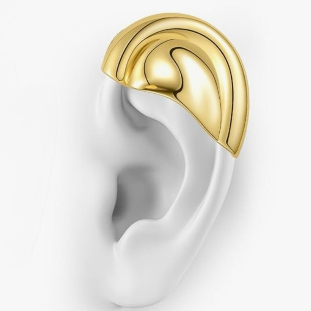 Pair Of Brand New Clip On Earrings. Auricle Cuff With 18K Gold. Price for 2!!!
